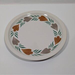 Syracuse China CHANTILLY Plate Orange Green Vintage